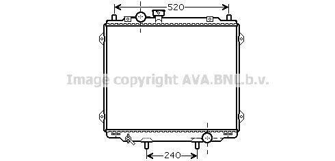 Radiateur moteur (Radiateur de refroidissement) AVA Deutschland GmbH ref. HY2145