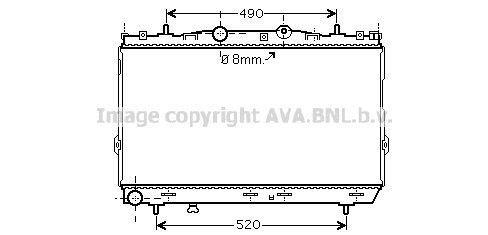 Radiateur moteur (Radiateur de refroidissement) AVA Deutschland GmbH ref. HY2187