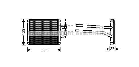 Radiateur de chauffage AVA Deutschland GmbH ref. KA6067