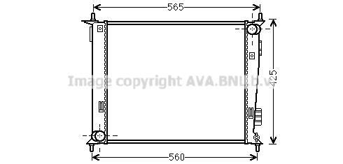 Radiateur moteur (Radiateur de refroidissement) AVA Deutschland GmbH ref. KAA2143