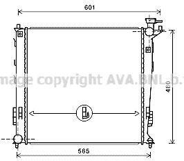 Radiateur moteur (Radiateur de refroidissement) AVA Deutschland GmbH ref. KAA2239