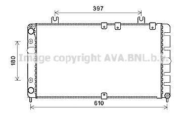 Radiateur moteur (Radiateur de refroidissement) AVA Deutschland GmbH ref. LA2021