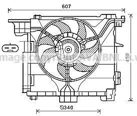 Ventilateur de refroidissement du moteur (Motoventilateur) AVA Deutschland GmbH ref. MC7507