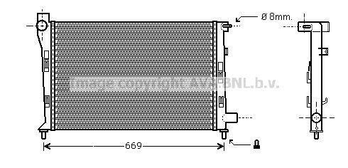 Radiateur moteur (Radiateur de refroidissement) AVA Deutschland GmbH ref. MS2281