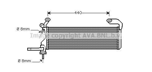 Radiateur moteur (Radiateur de refroidissement) AVA Deutschland GmbH MS2322