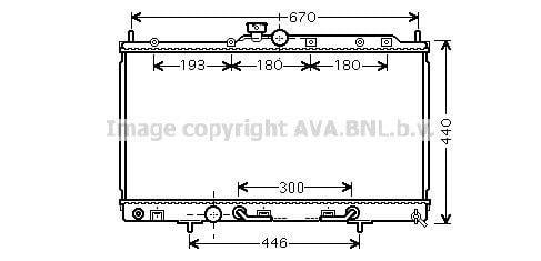 Radiateur moteur (Radiateur de refroidissement) AVA Deutschland GmbH ref. MT2214