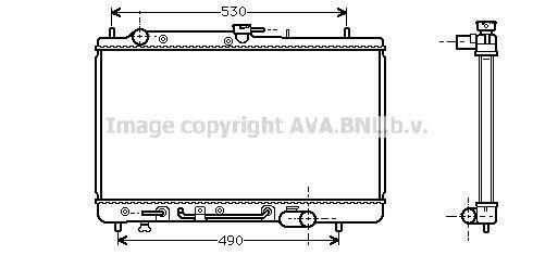 Radiateur moteur (Radiateur de refroidissement) AVA Deutschland GmbH ref. MZ2068