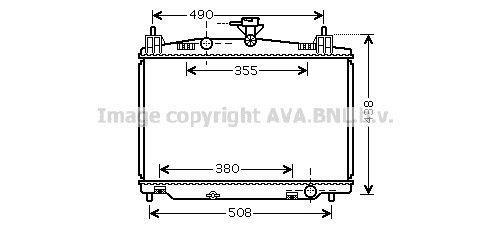 Radiateur moteur (Radiateur de refroidissement) AVA Deutschland GmbH ref. MZ2213
