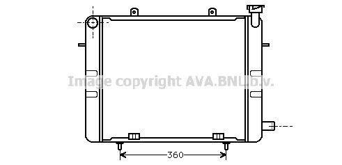 Radiateur moteur (Radiateur de refroidissement) AVA Deutschland GmbH OL2041