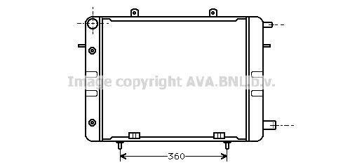 Radiateur moteur (Radiateur de refroidissement) AVA Deutschland GmbH OL2043