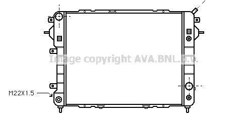 Radiateur moteur (Radiateur de refroidissement) AVA Deutschland GmbH OL2089