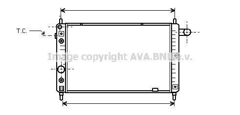 Radiateur moteur (Radiateur de refroidissement) AVA Deutschland GmbH OL2126