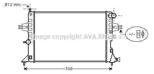 Radiateur moteur (Radiateur de refroidissement) AVA Deutschland GmbH OL2296