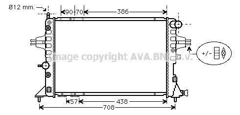 Radiateur moteur (Radiateur de refroidissement) AVA Deutschland GmbH OL2329