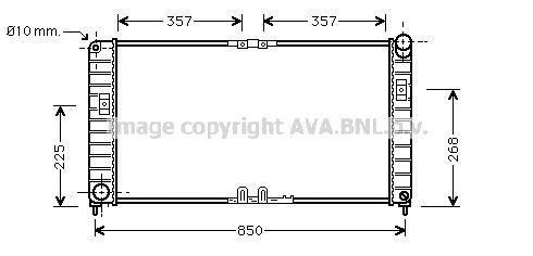 Radiateur moteur (Radiateur de refroidissement) AVA Deutschland GmbH OL2332