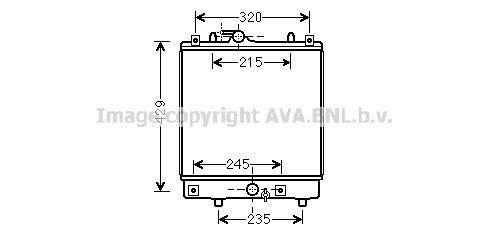 Radiateur moteur (Radiateur de refroidissement) AVA Deutschland GmbH OL2542