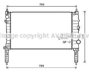 Radiateur moteur (Radiateur de refroidissement) AVA Deutschland GmbH ref. OL2654