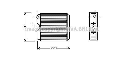 Radiateur de chauffage AVA Deutschland GmbH ref. OL6240
