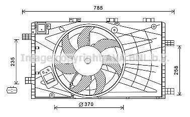 Ventilador do motor AVA Deutschland GmbH ref. OL7621