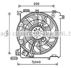 Ventilateur de refroidissement du moteur (Motoventilateur) AVA Deutschland GmbH ref. OL7635