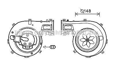 Ventilador habitáculo AVA Deutschland GmbH ref. OL8630