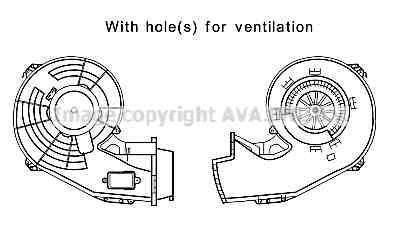 Pulseur d'air habitacle (Ventilateur habitacle) AVA Deutschland GmbH ref. OL8642