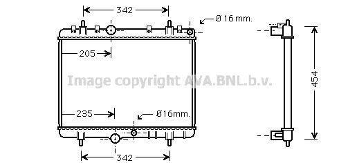 Radiateur moteur (Radiateur de refroidissement) AVA Deutschland GmbH PE2241