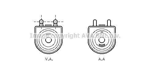 Radiateur d'huile moteur (Refroidisseur d'huile moteur) AVA Deutschland GmbH ref. PE3271