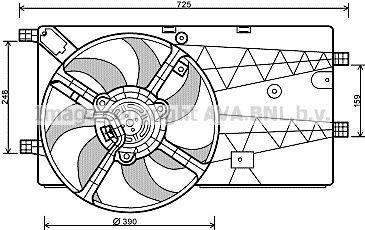 Ventilador do motor AVA Deutschland GmbH ref. PE7548