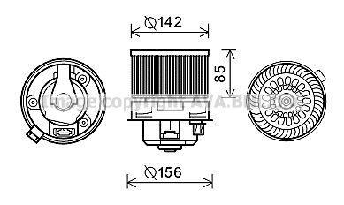 Ventilador habitáculo AVA Deutschland GmbH ref. PE8371