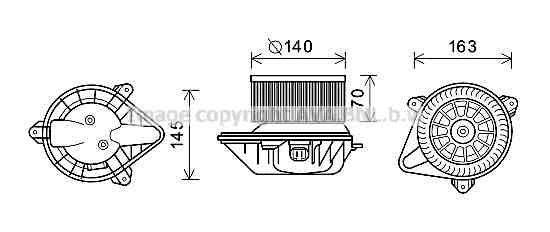 Ventilador habitáculo AVA Deutschland GmbH ref. PE8375