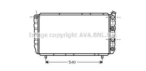 Radiateur moteur (Radiateur de refroidissement) AVA Deutschland GmbH RT2056