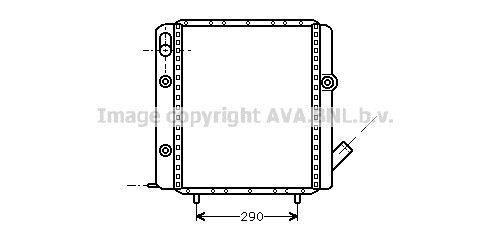 Radiateur moteur (Radiateur de refroidissement) AVA Deutschland GmbH RT2071