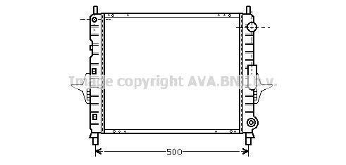 Radiateur moteur (Radiateur de refroidissement) AVA Deutschland GmbH ref. RTA2167
