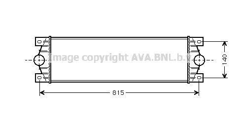 Intercooler, échangeur (Refroidisseur d'air) AVA Deutschland GmbH RT4089