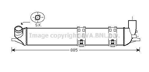 Intercooler, échangeur (Refroidisseur d'air) AVA Deutschland GmbH RT4463