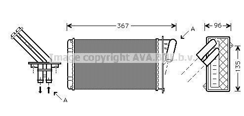 Radiateur de chauffage AVA Deutschland GmbH ref. RT6203
