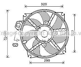 Ventilador do motor AVA Deutschland GmbH ref. RT7563