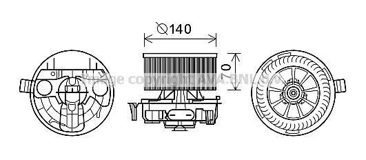 Ventilador habitáculo AVA Deutschland GmbH ref. RT8574