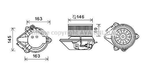 Ventilador habitáculo AVA Deutschland GmbH ref. RT8584
