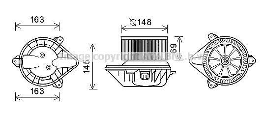 Ventilador habitáculo AVA Deutschland GmbH ref. RT8587