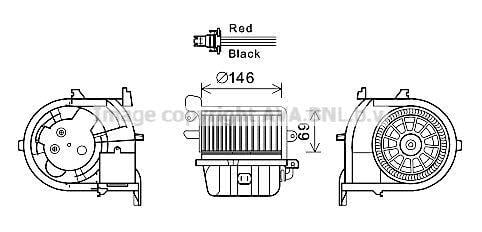 Ventilador habitáculo AVA Deutschland GmbH ref. RT8588
