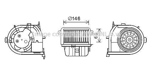 Ventilador habitáculo AVA Deutschland GmbH ref. RT8591