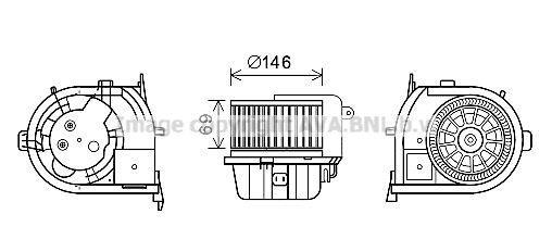Ventilador habitáculo AVA Deutschland GmbH ref. RT8592