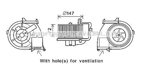 Ventilador habitáculo AVA Deutschland GmbH ref. RT8593