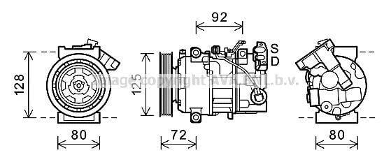 Compressor de climatização AVA Deutschland GmbH ref. RTAK489