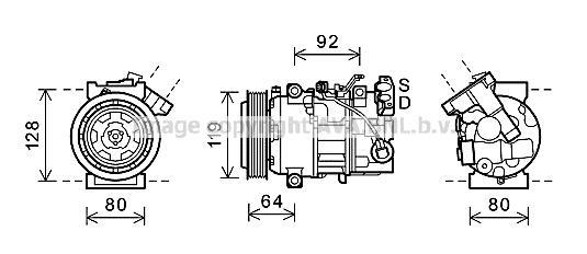 Compresor, aire acondicionado AVA Deutschland GmbH ref. RTAK492