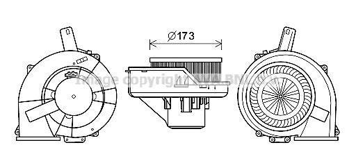 Ventilador habitáculo AVA Deutschland GmbH ref. ST8047