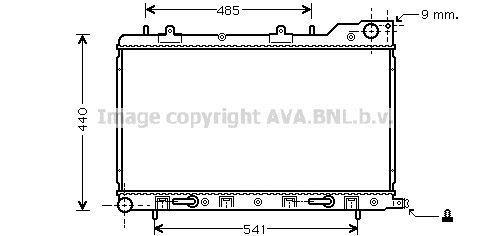 Radiateur moteur (Radiateur de refroidissement) AVA Deutschland GmbH ref. SU2054