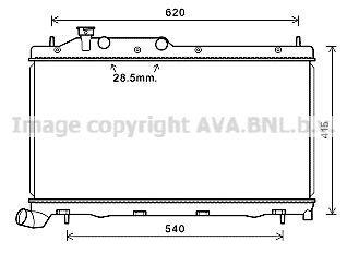 Radiateur moteur (Radiateur de refroidissement) AVA Deutschland GmbH ref. SU2105
